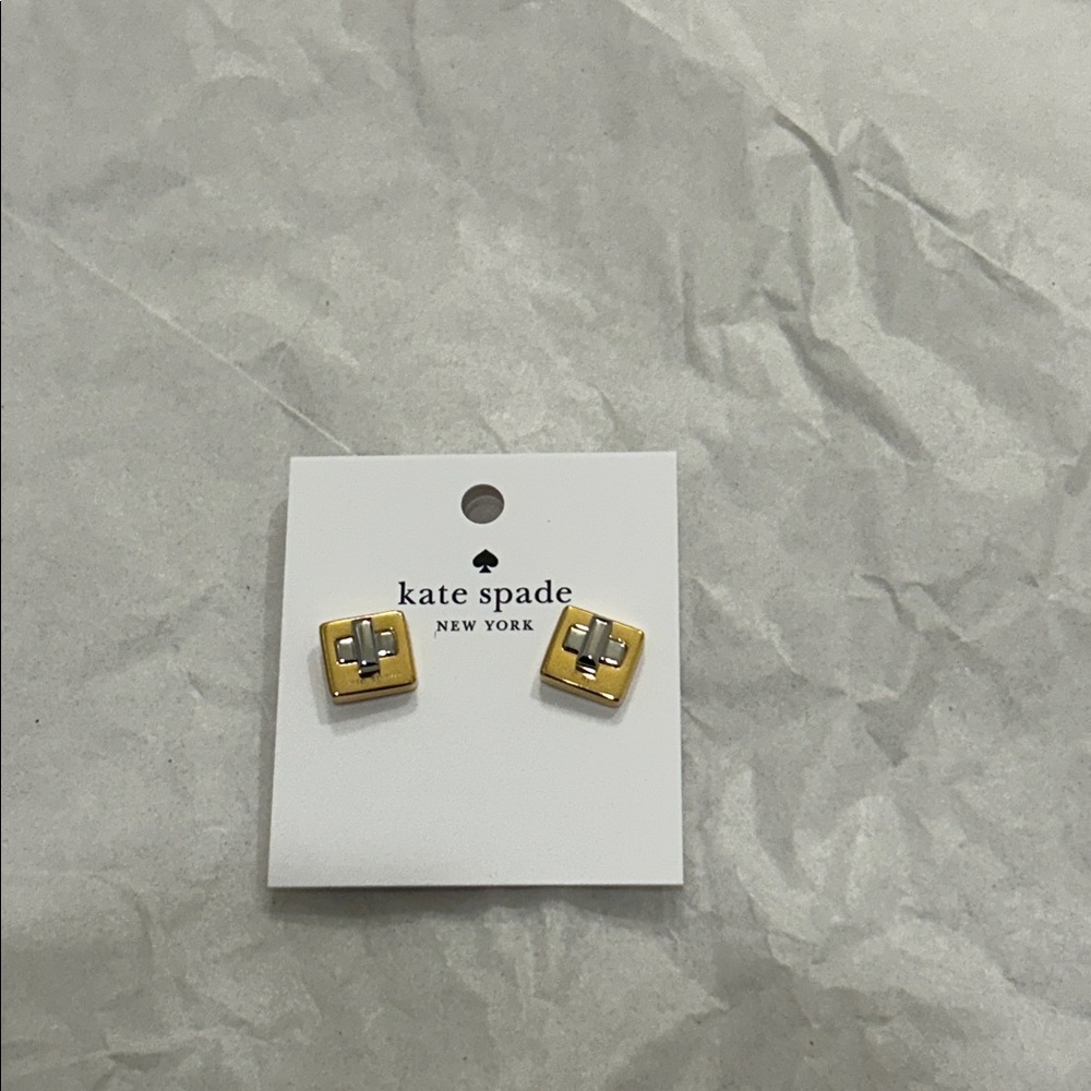 Kate Spade (NWT) Phoebe Turnlock Studs - Picture 3 of 5
